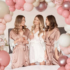Ouddy Party Dusty Pink Balloon Arch Garland Kit | Boho Latex Balloons for Baby Showers & Parties