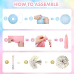 Ouddy Party Baby Gender Reveal Decorations – Pink & Blue Balloons, Banners, Garlands