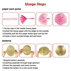 Ouddy Party Pink Baby Shower Decorations – It’s a Girl Banner, Pink Gold Balloons