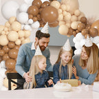 Ouddy Party 149Pcs Boho Brown Balloon Arch Kit – Neutral Balloons for Weddings, Birthdays, and Bear-Themed Parties