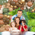 Ouddy Party 170Pcs Jungle Safari Balloons Garland Kit – Safari Party Decor