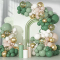 Ouddy Party Sage Green Balloon Arch Kit – 18in/12in/10in Latex Balloons