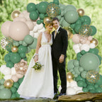 Ouddy Party Sage Green Balloon Arch Kit – 18in/12in/10in Latex Balloons