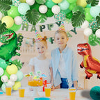 Ouddy Party Dinosaur Birthday Party Decorations - 40in Foil Balloons Arch & Banner Kit