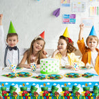 OULUN Super Bros Party Tableware Set – 20 Plates, 20 Napkins, 71x42 Tablecloth