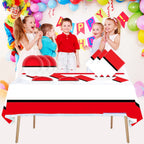 OULUN Video Games Themed Party Tableware – 20 Plates, 20 Napkins, 70.8 x 42.5 Tablecloth