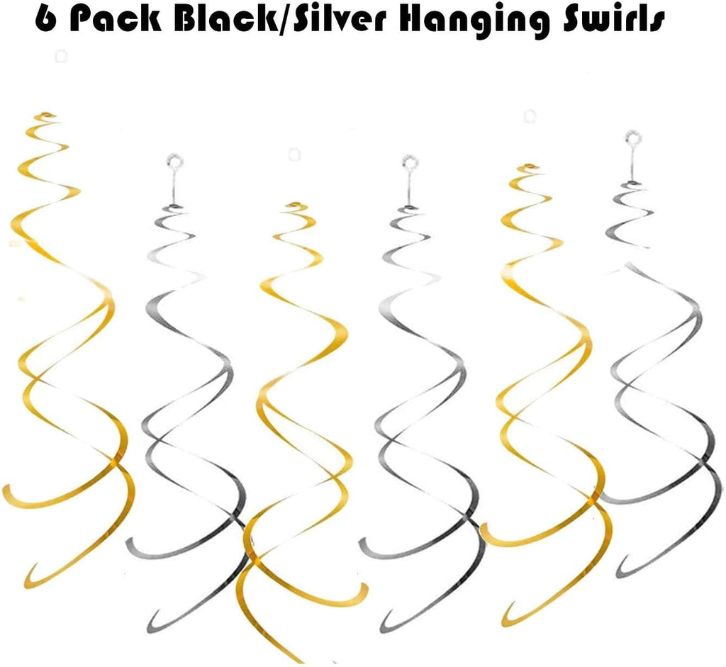 OuMuaMua Gold Happy Birthday Banner Kit – 3-in-1 Glittery Party Decor (Pre-Strung)