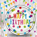 OUNIY Birthday Plates & Napkins Set – 175 Pcs for Kids' Party (Serves 25)