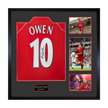 Michael Owen Signed Liverpool Shirt Elite Frame