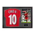 Michael Owen Signed Liverpool Shirt Classic Frame