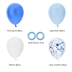 OWill 100pcs Royal Blue Confetti Balloons – 12in Latex Party Kit