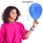 OWill 100pcs Royal Blue Confetti Balloons – 12in Latex Party Kit