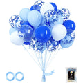 OWill 100pcs Royal Blue Confetti Balloons – 12in Latex Party Kit