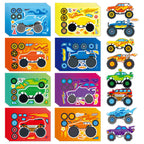 Ozepao 32 Sheets Monster Trucks Stickers – Kids Party Favors & DIY Crafts