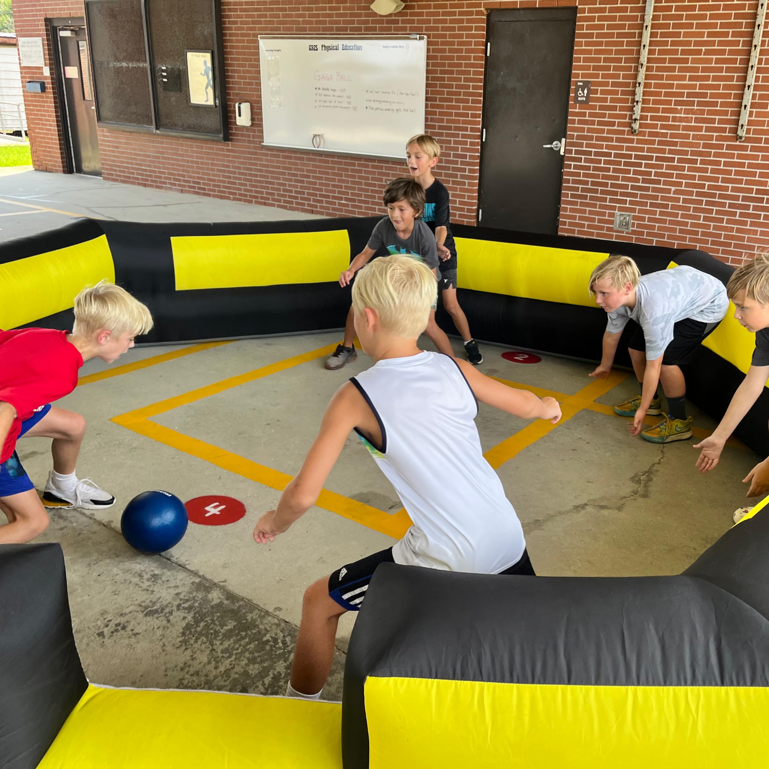 OZIS Gaga Ball Pit Inflatable 15FT – Built-in Blower, Easy Setup, Portable Indoor/Outdoor