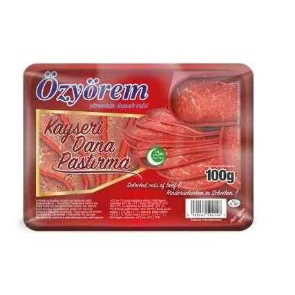 Ozyorem Kayseri Sliced Veal Pastirma Pastrami 100g