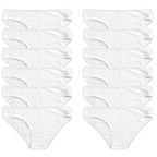 Daisy Dreamer 12 Pack Women 100% Cotton High Leg Bikini Briefs With Stretch Waistband