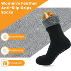 Sock Stack Feather Soft TOT Slipper Socks For Women Fleece Lined Indoor Cosy Winter UK 4-8