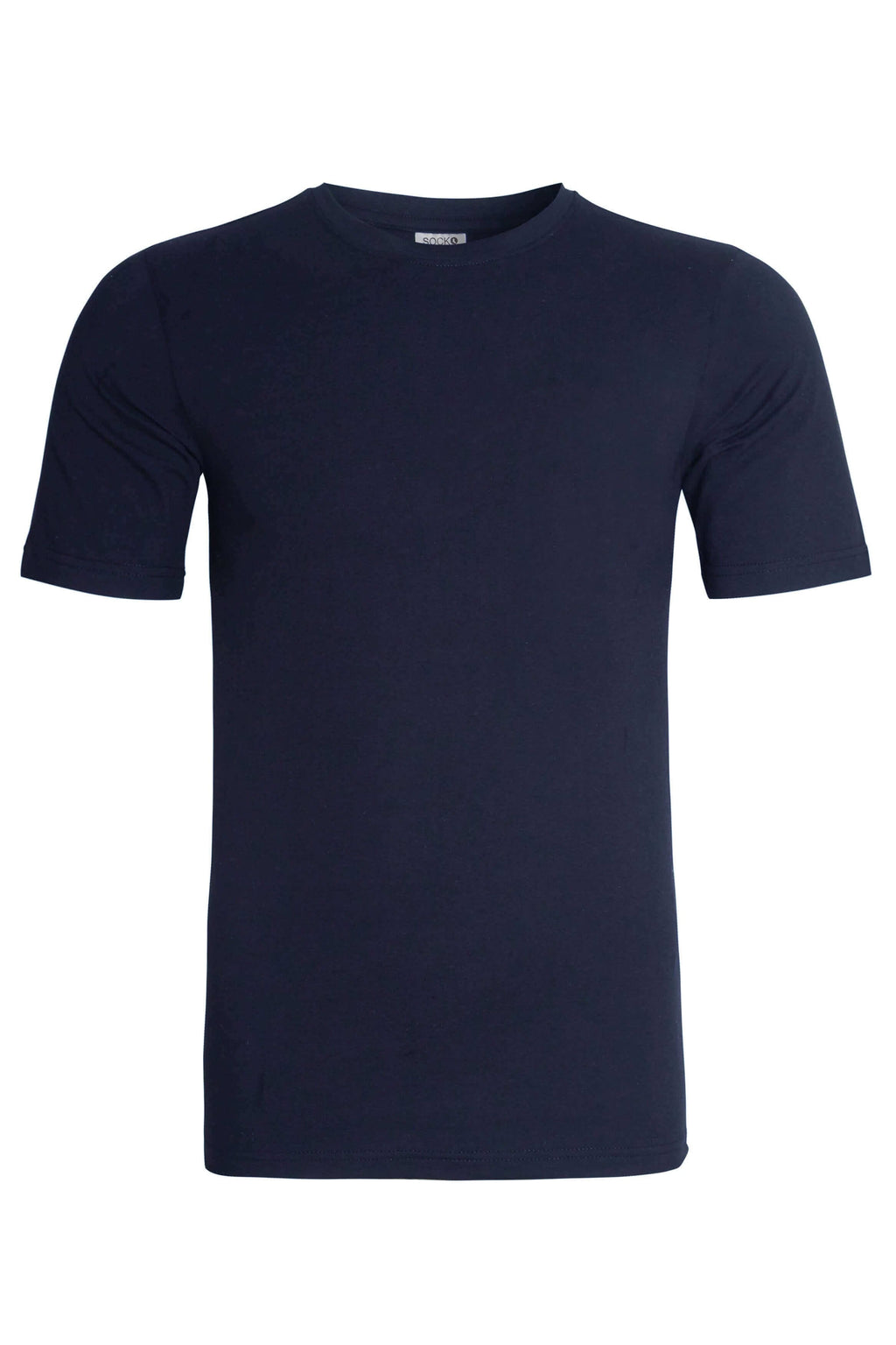 Sock Stack Men's Plain T-Shirts Pack Of 3 Short Sleeve Soft Breathable Cotton-Polyester Blend Classic Colors For Everyday Casual Wear