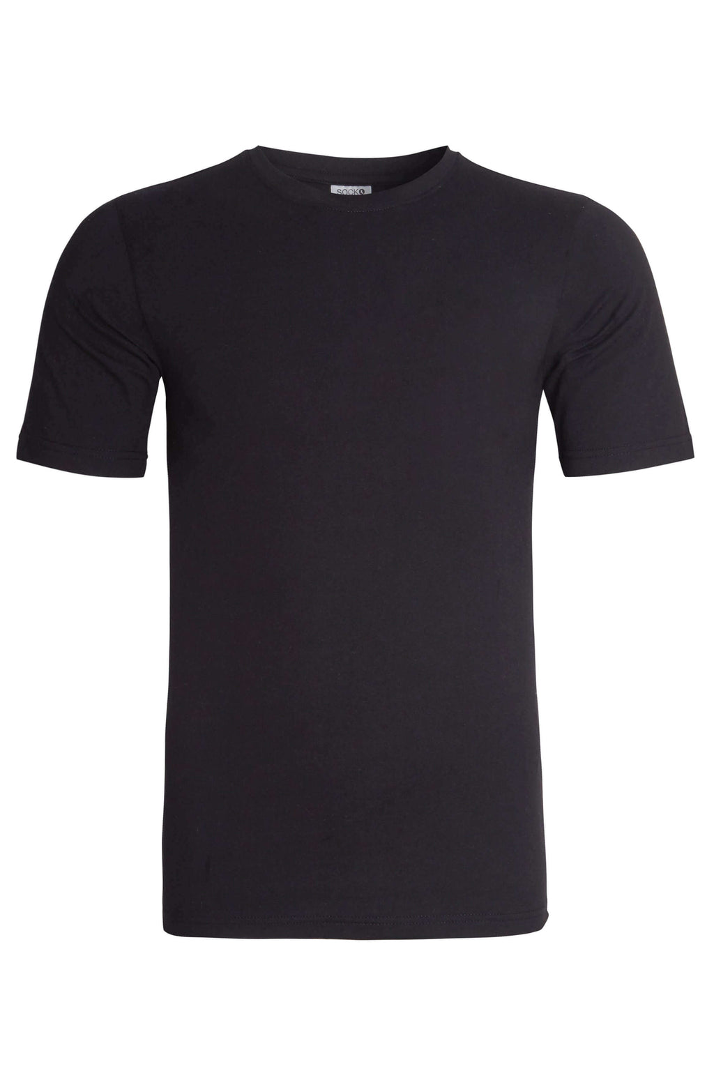 Sock Stack Men's Plain T-Shirts Pack Of 3 Short Sleeve Soft Breathable Cotton-Polyester Blend Classic Colors For Everyday Casual Wear
