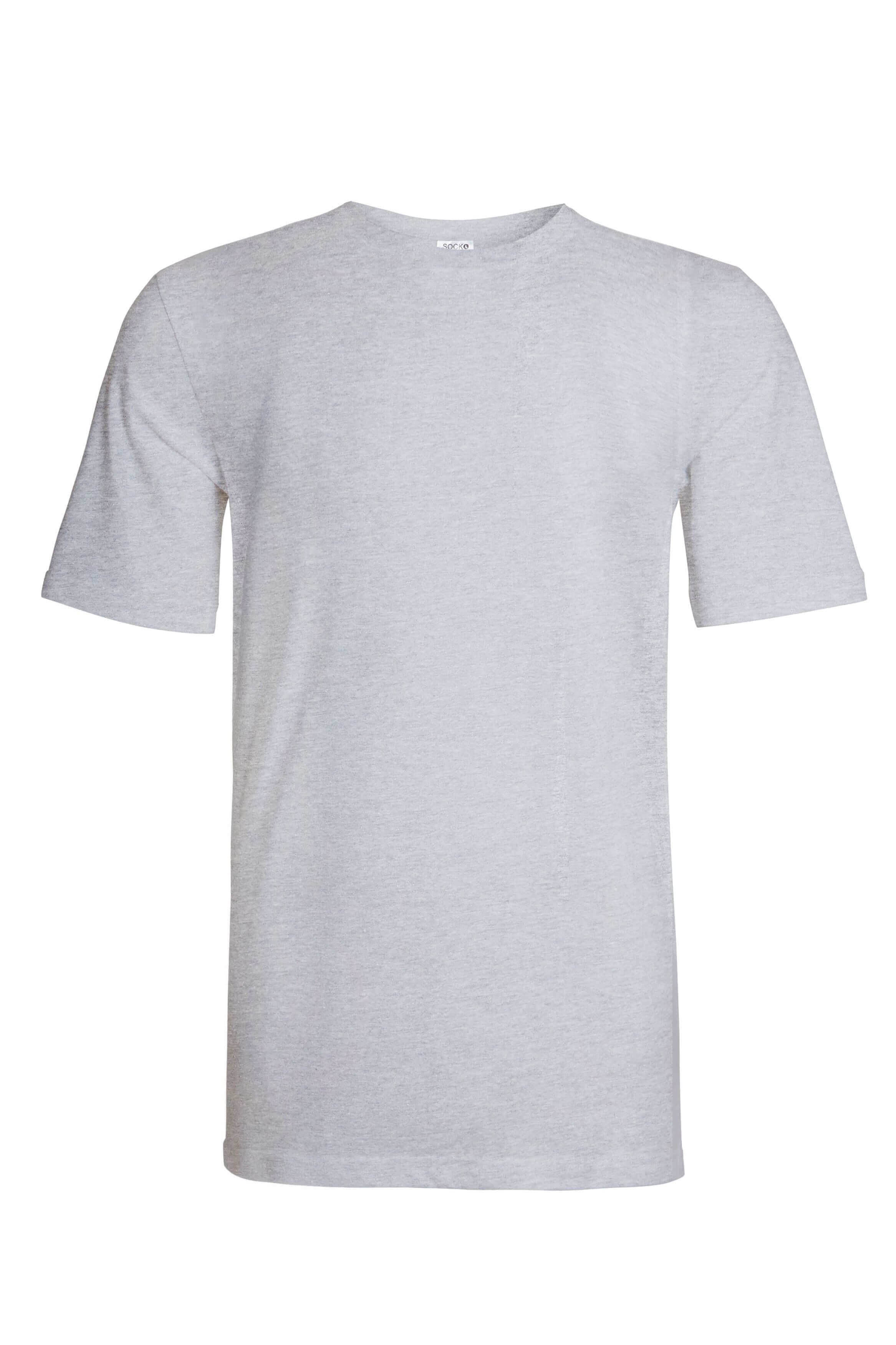Sock Stack Men's Plain T-Shirts Pack Of 3 Short Sleeve Soft Breathable Cotton-Polyester Blend Classic Colors For Everyday Casual Wear