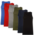 Sock Stack Mens Cotton Muscle Tank Tops Pack Of 3 Multicolor Sizes Small To XXL Fitted Gym Vests Breathable Stretch Fabric