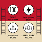 Complete Natural Products Organic Red Maca Root Capsules - 800mg Gelatinized, 2-Pack