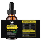 4 Pack Organic Hemp Oil 30mL - 100% Natural, Omega 3-6-9, Vegan