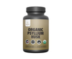 Organic Psyllium Husk Capsules 750 mg – Natural Fiber for Gut Health | Zealthy Life, 250 Capsules