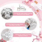 Paeyeq Pink Winter Wonderland Balloon Arch Kit | Snowflake & Star Foil Balloons
