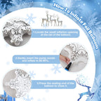 Paeyeq Winter Wonderland Balloon Arch Kit – Snowflake Balloons for Christmas & Winter Events
