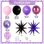 Paeyeq Pink & Purple Balloon Garland Arch Kit – Premium Latex Party Balloons