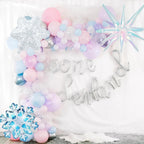 Paeyeq Winter Wonderland Balloon Arch Kit – Snowflake Balloons for Christmas & Winter Events