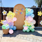 Paeyeq Pastel Balloon Arch Kit – Macaron Rainbow Balloons for Easter & Spring Parties