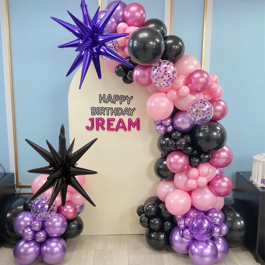 Paeyeq Pink & Purple Balloon Garland Arch Kit – Premium Latex Party Balloons