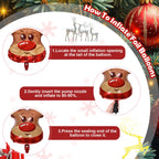 Paeyeq Christmas Balloon Arch Kit – Gingerbread Theme with Pastel Pink & Green Balloons