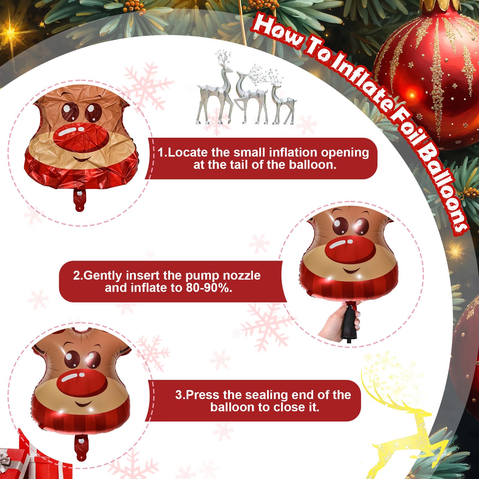 Paeyeq Christmas Balloon Arch Kit – Gingerbread Theme with Pastel Pink & Green Balloons
