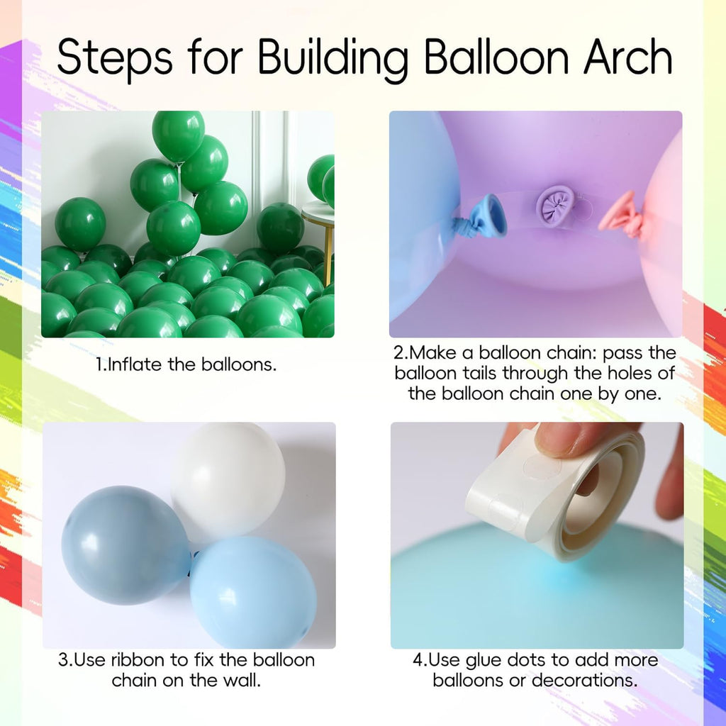 PageebO Pizza Party Decorations – 150pcs Balloons Kit with Red, Green, Ivory White & Pizza Checkered Foil Balloons