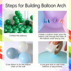 PageebO Pizza Party Decorations – 150pcs Balloons Kit with Red, Green, Ivory White & Pizza Checkered Foil Balloons