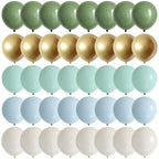 Pagicoday 60-Pack Matte Sage Green & Pastel Balloons — Neutral Baby Shower, Engagement & Wedding Decor, 10in