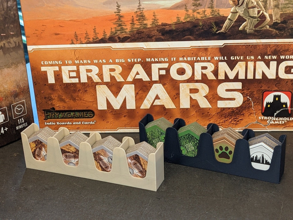 PAIR of Terraforming mars hexagonal tile holders  Board game organiser.