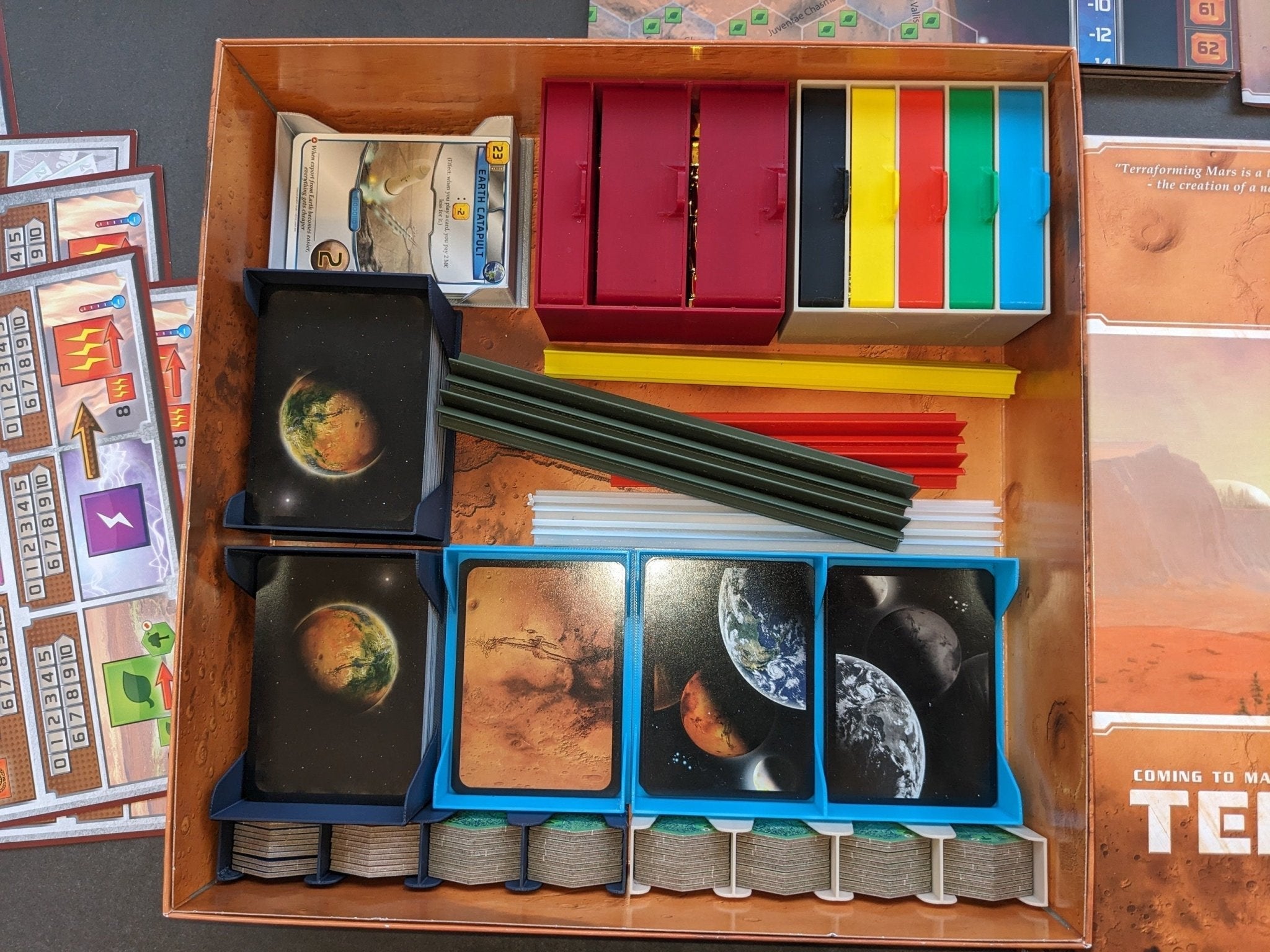 PAIR of Terraforming mars hexagonal tile holders  Board game organiser.