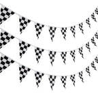 Pangda 10m Checkered Pennant Banner – Racing Flag Party Decor