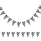 Pangda 10m Checkered Pennant Banner – Racing Flag Party Decor