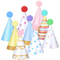 Panitay 40 Pcs Colorful Mini Party Hats for Stuffed Animals – Cute Paper Cone Birthday Hats