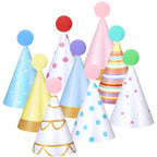 Panitay 40 Pcs Colorful Mini Party Hats for Stuffed Animals – Cute Paper Cone Birthday Hats
