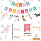 PANRRPERS Dog Themed Banner – Happy Birthday Backdrop | Colorful Kids Party Decor