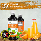 Herbal Goodness Papaya Leaf Extract 15X Platelet Support – Organic 16 oz Liquid