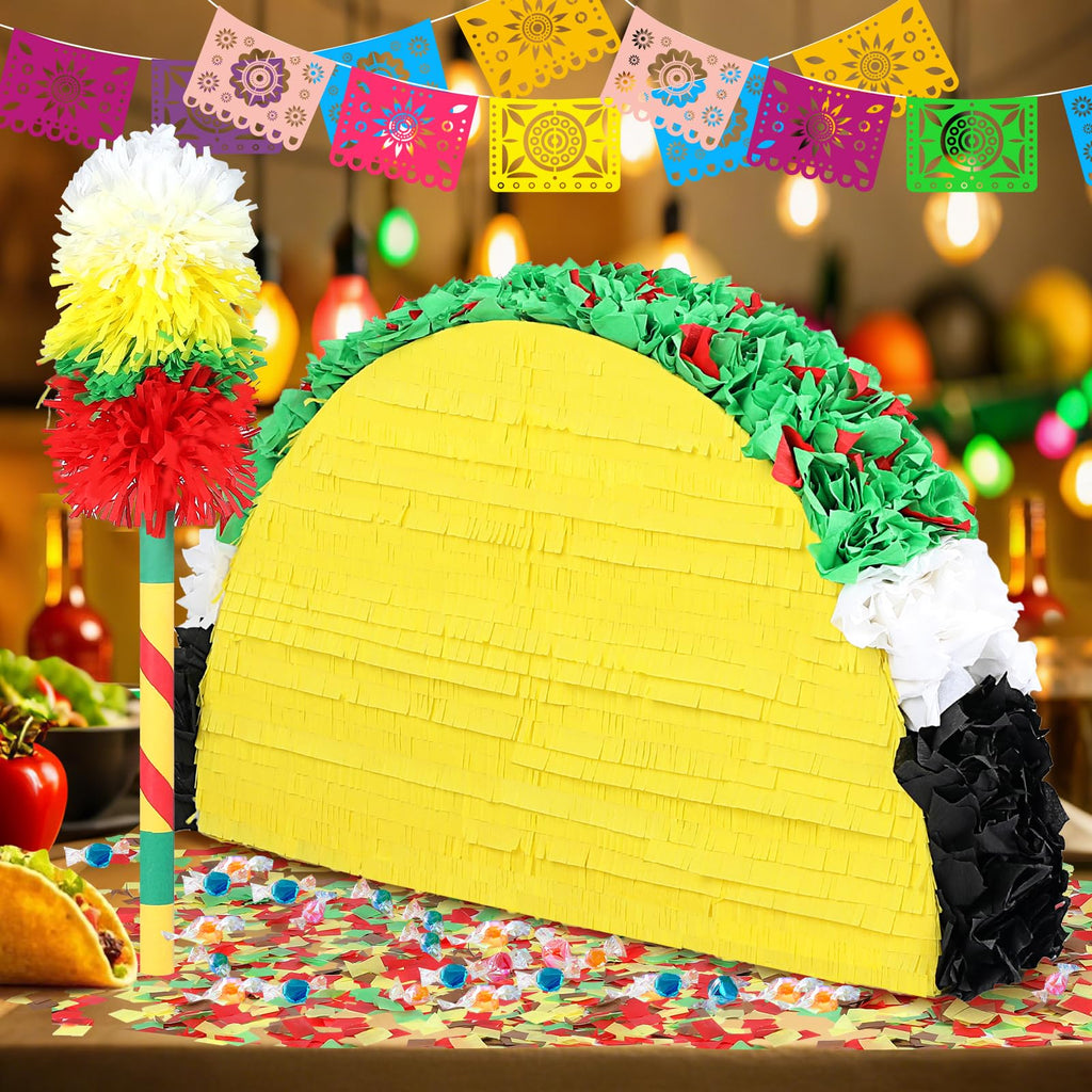 Pardecor 27in Large Taco Piñata – Birthday & Cinco de Mayo Decor