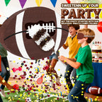 Pardecor 25-inch Football Pinata with Bat, Blindfold & Rope – Large Sports Ball Party Decor & Game Day Fun